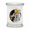 West Coast Gifts 420 Science Clear Glass Pop-Top Jar - Space Man