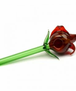 West Coast Gifts Red Eye Glass Rose Pipes