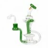 West Coast Gifts Red Eye Glass 7" Tall Comrade Double Dab Rig Recycler