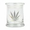 West Coast Gifts New Arrivals 420 Science Clear 24k Gold Hemp Leaf Jars