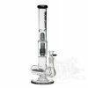 Hoss Glass Hoss 16" Tall Triple Inline To Grid Perc Bong