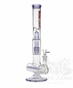 Hoss Glass Hoss 16" Tall Triple Inline To Grid Perc Bong
