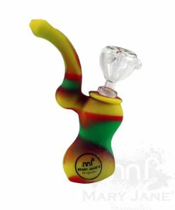 RHS Mary Janes Branded Silicone Bubbler W/ 10mm GOG Bowl Bubblers