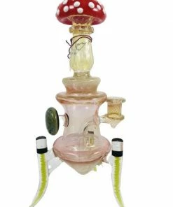 Puff Eckardt Glass 10.5" Tall Deluxe Mark III Mushroom Dab Rig