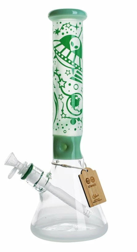 Cheech Glass 14" Tall Space Ship Sandblasted Beaker Bong New Arrivals 2 Cheech Glass 14" Tall Space Ship Sandblasted Beaker Bong New Arrivals