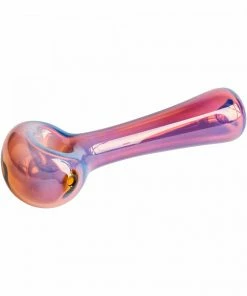 West Coast Gifts Red Eye Glass Solid Colour Glass Hand Pipe W/ Built-in Ash Catcher