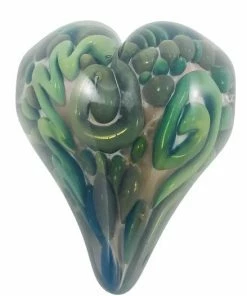 Local Art Narc Glass Blown Heart Pendant