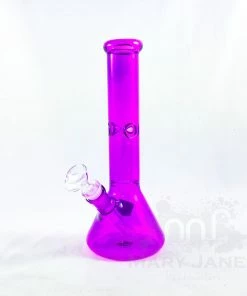 West Coast Gifts No Logo 10" Tall Day Glow Dome Perc Beaker Bongs