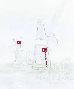 Mary Jane's Headquarters Rigs OG Glass 4.5" Tall Mini Sidecar Rig