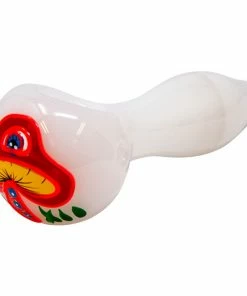 Maple Craft Inc. 4" Long Mushroom Glass Pipe Pipes