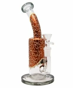 Maple Craft Inc. Copper 9" Tall Glow-In-Dark Dripping Dab Rig Rigs