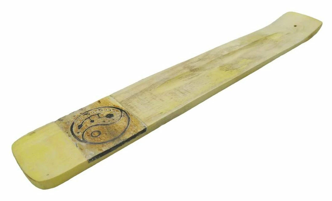 BOB Headquarters White Wood Incense Burner - Yin Yang Incense And Incent Holders 1 BOB Headquarters White Wood Incense Burner - Yin Yang Incense And Incent Holders