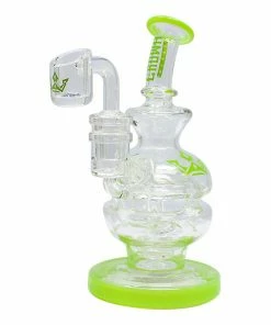 Maple Craft Inc. Crown Glass 6" Dab Rigs By Maple Glass New Arrivals