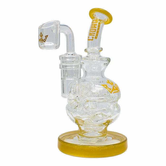 Maple Craft Inc. Crown Glass 6" Dab Rigs By Maple Glass New Arrivals 3 Maple Craft Inc. Crown Glass 6" Dab Rigs By Maple Glass New Arrivals