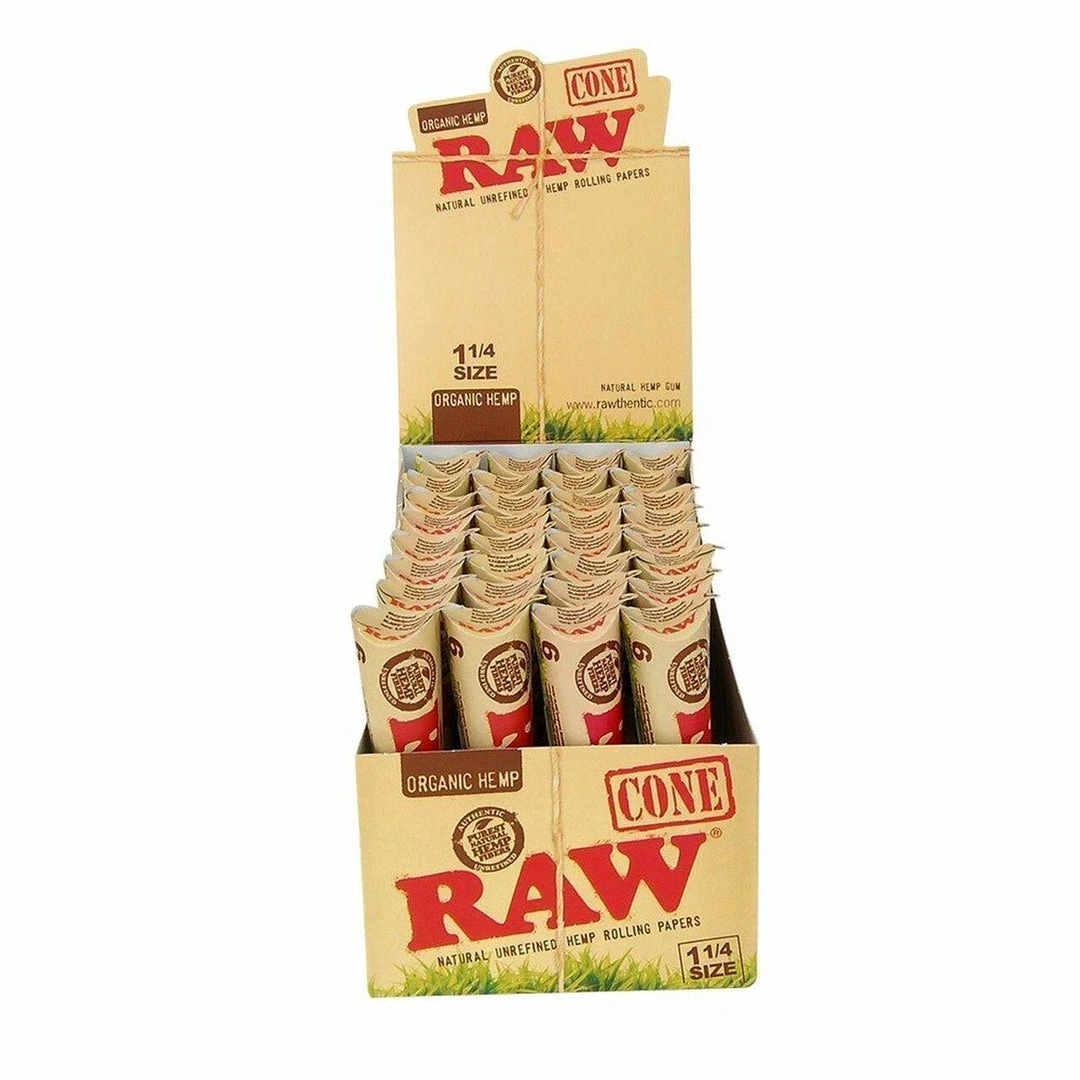 HBI Rolling Papers RAW Organic Pre Rolled Cones 1 HBI Rolling Papers RAW Organic Pre Rolled Cones
