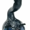 Puff Iceburg Glass 3.5" Long Black Cat Hand Pipe New Arrivals