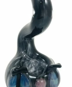 Puff Iceburg Glass 3.5" Long Black Cat Hand Pipe New Arrivals