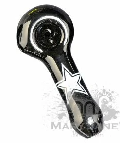 West Coast Gifts Red Eye Glass Monochrome Tattoo Glass Hand Pipes