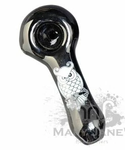 West Coast Gifts Red Eye Glass Monochrome Tattoo Glass Hand Pipes
