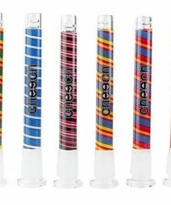 Cheech Glass 4.5" Long Multi-Colour Downstems