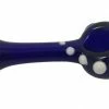 West Coast Gifts Red Eye Glass 4" Long Blue Dotted Pipe