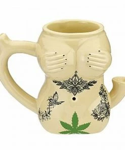 West Coast Gifts Pipes Tattoo Girl Ceramic Mug Pipe