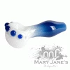 West Coast Gifts Red Eye Glass 3.75" Blue Mist Hand Pipe