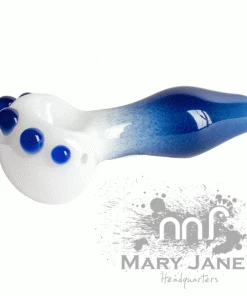 West Coast Gifts Red Eye Glass 3.75" Blue Mist Hand Pipe