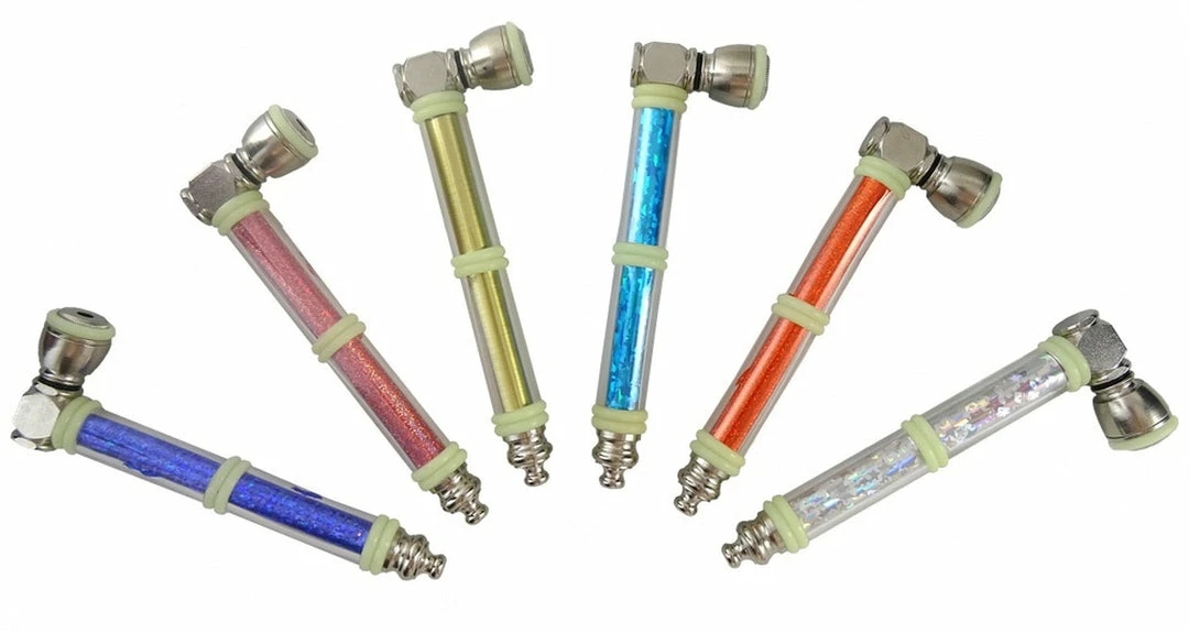 BOB Headquarters Glow Bamboozle Holographic 5" Metal Pipe W/ Glow-in-the-Dark O-Rings By BIG Pipe Pipes 1 BOB Headquarters Glow Bamboozle Holographic 5" Metal Pipe W/ Glow-in-the-Dark O-Rings By BIG Pipe Pipes