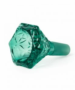 West Coast Gifts Red Eye Glass 14mm Hobstar Carved Cone Pull-Out Bong Bowl