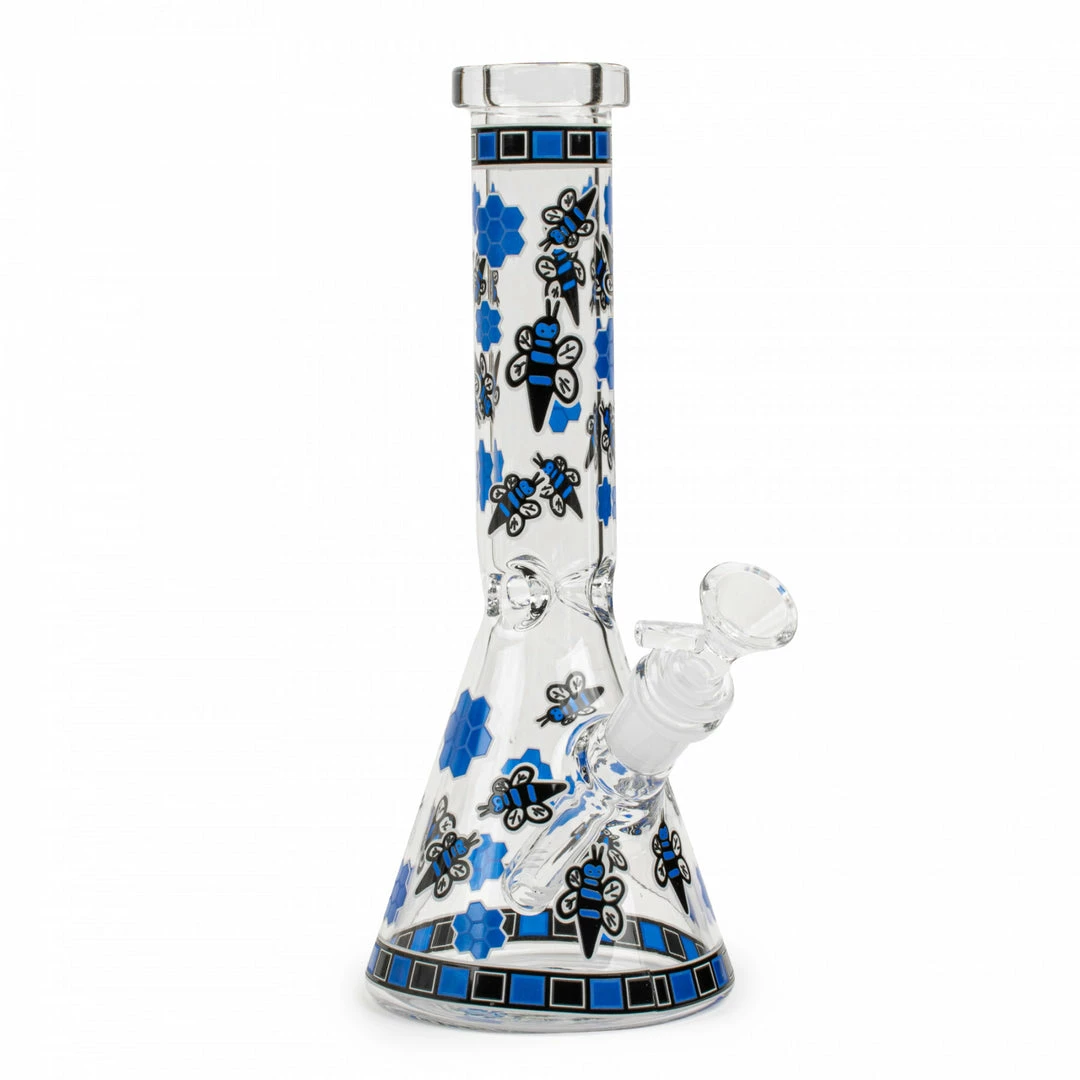 West Coast Gifts No Logo 10" Tall Hive Beaker Tube Bong 3 West Coast Gifts No Logo 10" Tall Hive Beaker Tube Bong