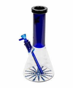 West Coast Gifts Red Eye Glass Red Eye Tek 12" Tall Alien Invasion Beaker Tube With Crop Circle