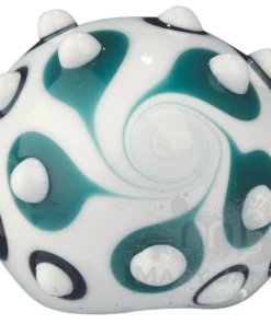 West Coast Gifts Red Eye Glass Baroque Hand Pipe