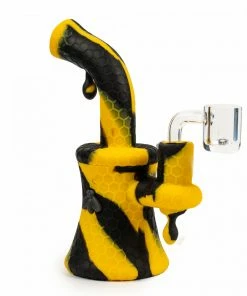 West Coast Gifts Stratus Silicone 6" Bee Dab Rig W/Quartz Banger Rigs 7 West Coast Gifts Stratus Silicone 6