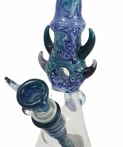 Local Art Mook Glass 10.5" Tall Spike Tower Dab Rig