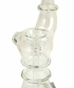 Local Art Lethal Glassworks Large Clear Bubbler