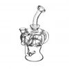 BOB Headquarters Pulsar Glass 8.25" Tall "7-Line" Recycler Dab Rig