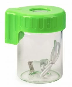 West Coast Gifts Light-Up Glass Seal Storage Jar With Magnifying Viewing