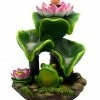 BOB Headquarters New Arrivals 6 X 5" Frog & Lily Pad Backflow Incense Burner