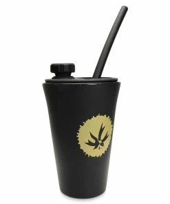 BOB Headquarters Piece Maker - Kommuter Water Pipe With Silipint - Silicone Drink Cup Topper W/ Cup Pipes