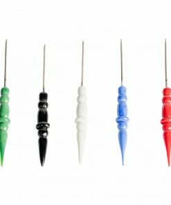 West Coast Gifts Titanium Pokeys With Glass Handle Dab Tools