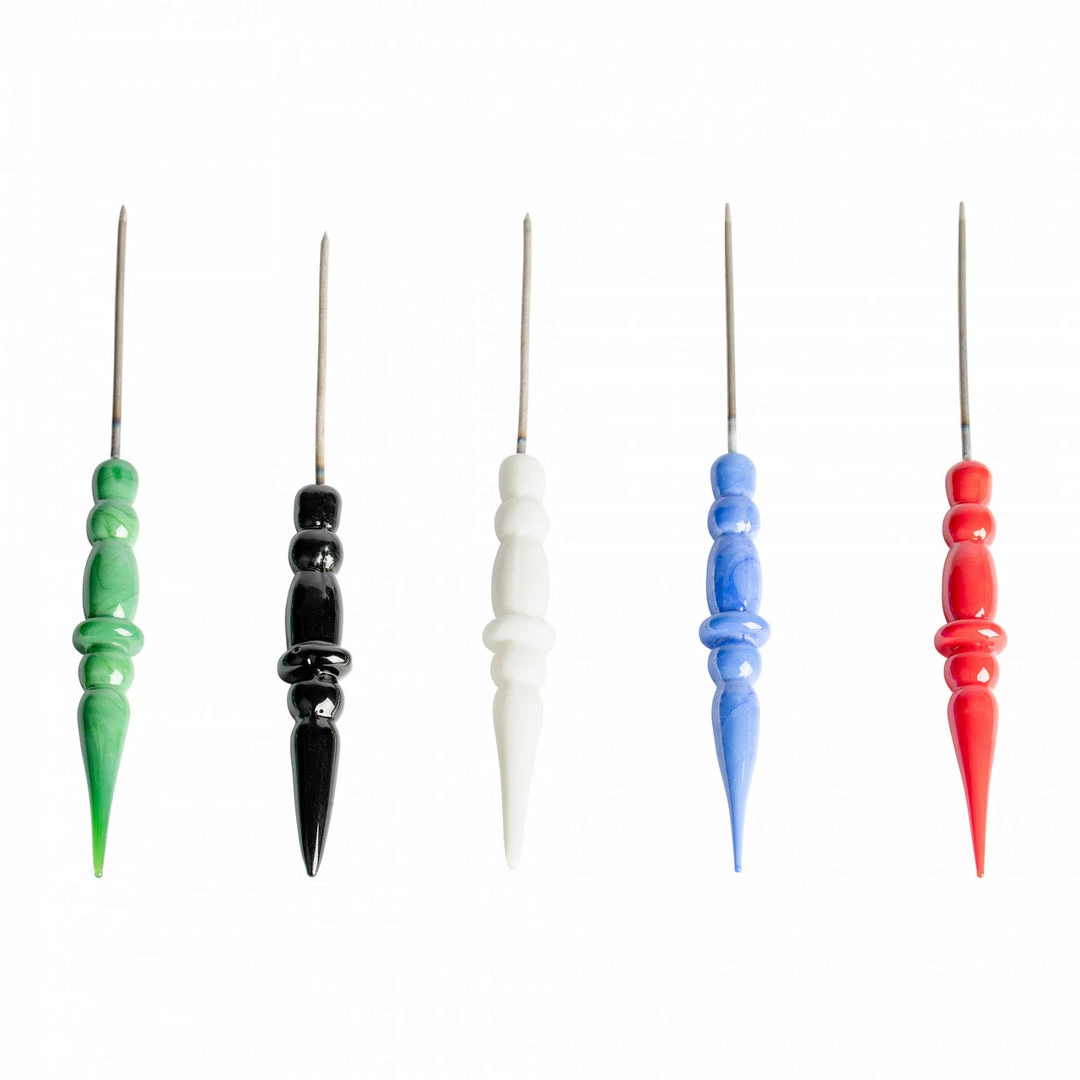 West Coast Gifts Titanium Pokeys With Glass Handle Dab Tools 1 West Coast Gifts Titanium Pokeys With Glass Handle Dab Tools