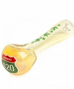 West Coast Gifts Red Eye Glass Highway 420 Hand Pipes W/ Collectable Tin