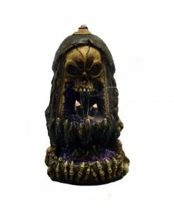 BOB Headquarters New Arrivals Skull & Crystals Backflow Incense Burner