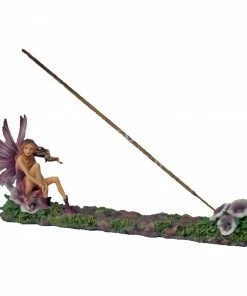 BOB Headquarters Fairy With Lilacs Burner Incense And Incent Holders