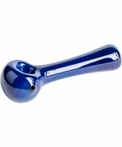 West Coast Gifts Red Eye Glass Solid Colour Glass Hand Pipe W/ Built-in Ash Catcher