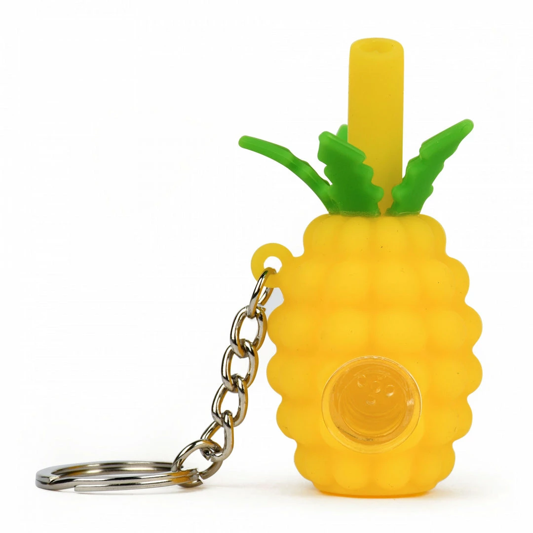 West Coast Gifts LIT™ Silicone 3" Pineapple Keychain Hand Pipe LIT Silicone 2 West Coast Gifts LIT™ Silicone 3" Pineapple Keychain Hand Pipe LIT Silicone