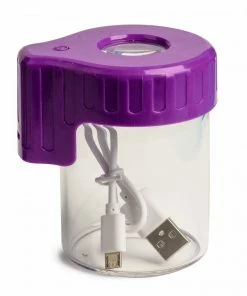 West Coast Gifts Light-Up Glass Seal Storage Jar With Magnifying Viewing