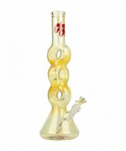 West Coast Gifts Cheech & Chong Glass 16" Tall Moe Money Tube Triple Donut Bongs
