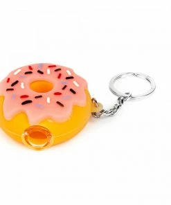 West Coast Gifts Lit Silicone 2.25" Donut Hand Pipe W/ Glass Bowl & Keychain 7 West Coast Gifts Lit Silicone 2.25